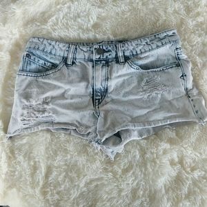 Volcom Acid Wash Denim Shorts